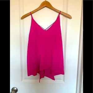 Bebe open back v-neck tank